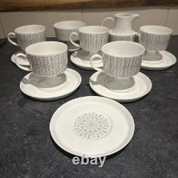 VTG ROSENTHAL WIRKKALA Composition Secunda Grey Footed Tea Coffee Set