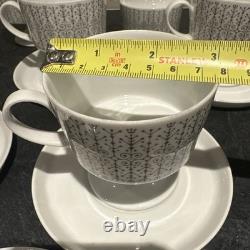 VTG ROSENTHAL WIRKKALA Composition Secunda Grey Footed Tea Coffee Set