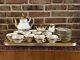 Very Rare 12 Persons Vintage Bavaria Coffee Set Gold Plated And Hand Made