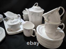 Very Rare Vintage Royal Albert Horizon AURORA 1986 Dinner And Coffee SET FOR 6
