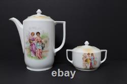 Victoria Porcelain Coffee Set Czecho-Slovakia Vintage Classic Dinnerware c. 1930s