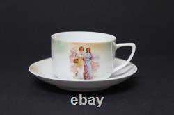 Victoria Porcelain Coffee Set Czecho-Slovakia Vintage Classic Dinnerware c. 1930s