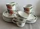 Villeroy & Boch Amapola Vintage Tea Coffee Set 17pc Cups Saucers Plates Germany