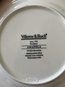 Villeroy & Boch Amapola Vintage Tea Coffee Set 17pc Cups Saucers Plates Germany