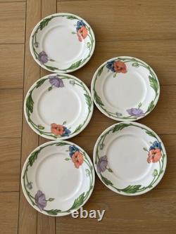 Villeroy & Boch Amapola Vintage Tea Coffee Set 17pc Cups Saucers Plates Germany