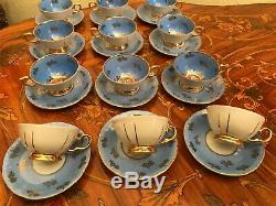 Vintage 12 cups 12 Saucer German Bavaria Porcelain Coffee Set