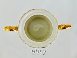 Vintage 15 Pc Lustreware Coffee Set Romantic Couple Pearl Luster Porcelain Gold