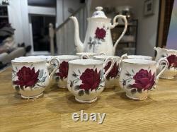 Vintage 15 Piece Coffee Set Royal Albert Sweet Romance Bone China