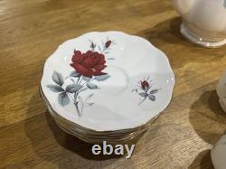Vintage 15 Piece Coffee Set Royal Albert Sweet Romance Bone China