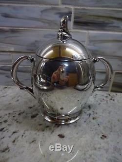 Vintage 1847 Rogers Bros Coffee/Tea Pot, Creamer & Sugar, Silverplate Set