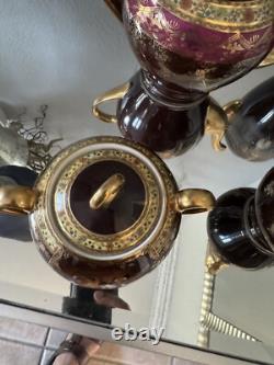 Vintage 1930 Carlsbad Fine Porcelain CzechSlovakia NAPOLEON Scenes Coffee Set