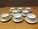 Vintage 1930's Noritake M China (8 Sets) Footed Cups & Saucers Excellent