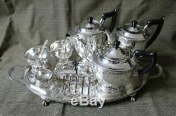 Vintage 1930's Silver Plated Tea & Coffee Set