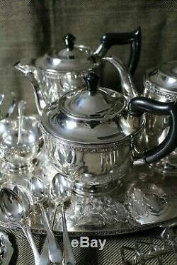 Vintage 1930's Silver Plated Tea & Coffee Set