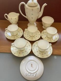 Vintage 1930s Wedgwood coffee set Millicent Taplin fine bone china S123 Art Deco
