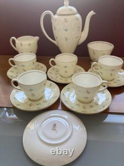 Vintage 1930s Wedgwood coffee set Millicent Taplin fine bone china S123 Art Deco