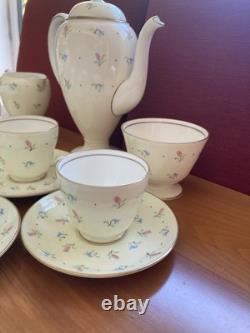 Vintage 1930s Wedgwood coffee set Millicent Taplin fine bone china S123 Art Deco