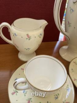 Vintage 1930s Wedgwood coffee set Millicent Taplin fine bone china S123 Art Deco