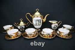 Vintage(1950s) Seltmann Weiden Marie Luise, San Remo Gold Mokka Coffee Set (6)