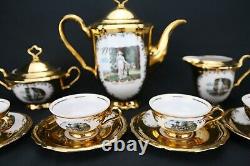 Vintage(1950s) Seltmann Weiden Marie Luise, San Remo Gold Mokka Coffee Set (6)