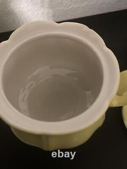 Vintage 1960 Coffee Set of 3 Federalist Ironstone Buttercup Yellow #4239 1-8