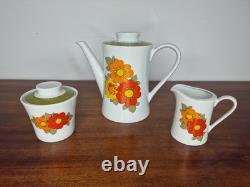 Vintage 1960s / 1970s Mitterteich Bavaria Coffee Set West German Retro Floral