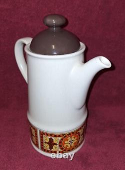 Vintage 1960s/70s Sadler Stoneware 15 Pc Tea/Coffee Set. Border Mission Design