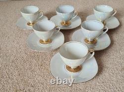 Vintage 1960s Chodziez 17 piece coffee set unused, immaculate condition