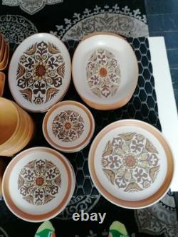 Vintage 1960s Denby Langley Canterbury Dinner, Tea, Coffee Service 80 Items