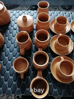 Vintage 1960s Denby Langley Canterbury Dinner, Tea, Coffee Service 80 Items