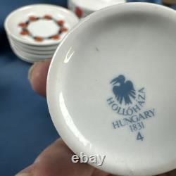 Vintage 1960s Hungarian Coffee Set, Hollohaza 15 Piece Set Tea