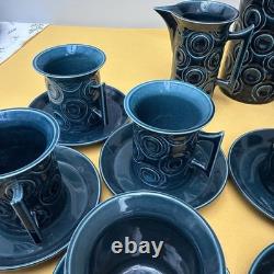 Vintage 1960s Portmeirion'Jupiter' Coffee Set by Susan Williams-Ellis