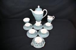 Vintage(1960s)Royal Doulton Cascade Espresso Coffee Set(6), 15 piece, D645