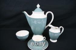 Vintage(1960s)Royal Doulton Cascade Espresso Coffee Set(6), 15 piece, D645
