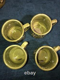 Vintage 1970's Avocado Green Coffee Set