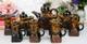 Vintage 1970s Fosters Pottery Troika Style Chimney 10 Piece Coffee Set