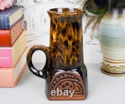Vintage 1970s Fosters Pottery Troika Style Chimney 10 Piece Coffee Set