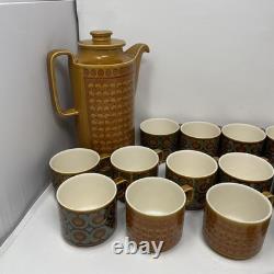 Vintage 1970s Hornsea Bronte & Saffron Cups Bundle Of 21, 2 Saffron Coffee Pots