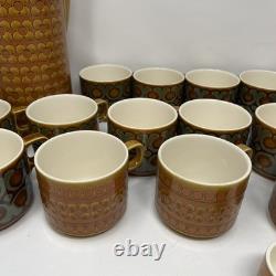 Vintage 1970s Hornsea Bronte & Saffron Cups Bundle Of 21, 2 Saffron Coffee Pots