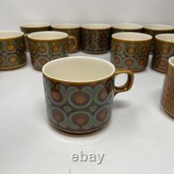 Vintage 1970s Hornsea Bronte & Saffron Cups Bundle Of 21, 2 Saffron Coffee Pots