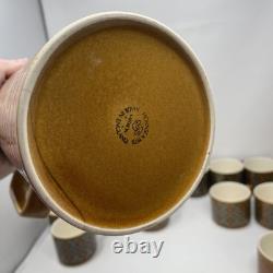 Vintage 1970s Hornsea Bronte & Saffron Cups Bundle Of 21, 2 Saffron Coffee Pots