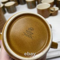 Vintage 1970s Hornsea Bronte & Saffron Cups Bundle Of 21, 2 Saffron Coffee Pots