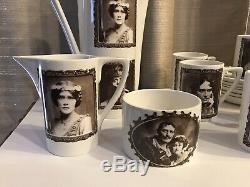 Vintage 1970s Portmeirion Idols Of The Stage Coffee Set Rare! Free USA Shipping