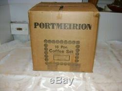 Vintage 1970s Portmeirion Phoenix FULL 28 piece Coffee Set In Original Box