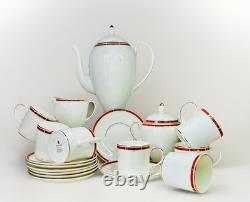 Vintage 1985 Wedgwood Colorado 19 Piece Bone China Coffee Demitasse Set Serves 8
