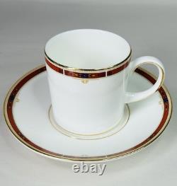 Vintage 1985 Wedgwood Colorado 19 Piece Bone China Coffee Demitasse Set Serves 8