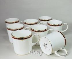 Vintage 1985 Wedgwood Colorado 19 Piece Bone China Coffee Demitasse Set Serves 8