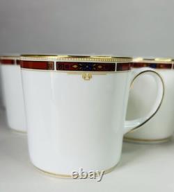 Vintage 1985 Wedgwood Colorado 19 Piece Bone China Coffee Demitasse Set Serves 8