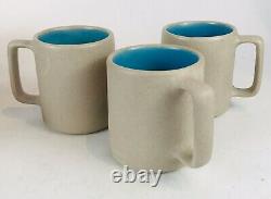Vintage 1990's The Pigeon Forge Pottery Tennessee Sand Tea Set Coffee Cups 9pc