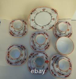 Vintage 20 Pcs. Tea Set Phoenix China England Art Deco Enamelled Handpainted 1930